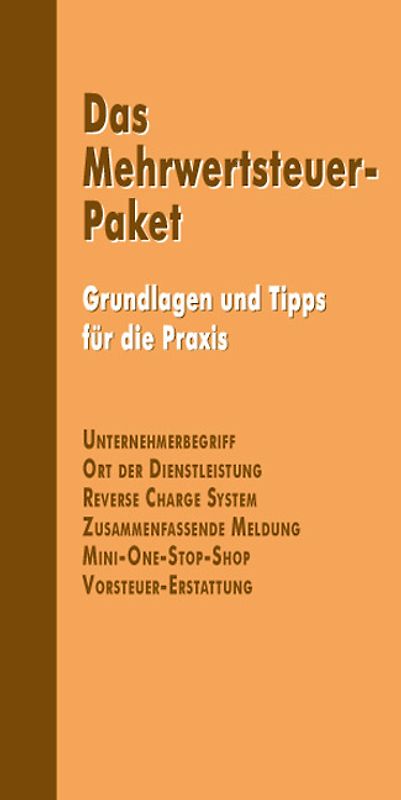 Das Mehrwertsteuer-Paket