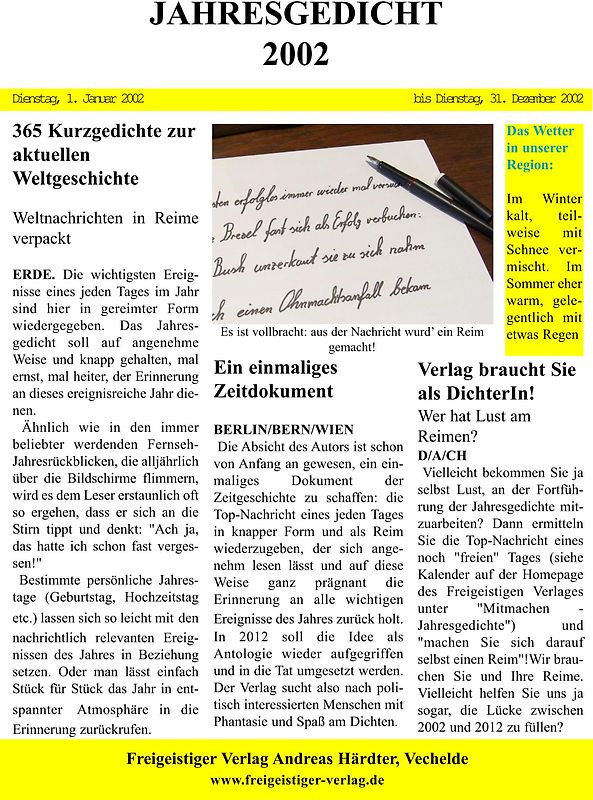 Jahresgedicht 2002