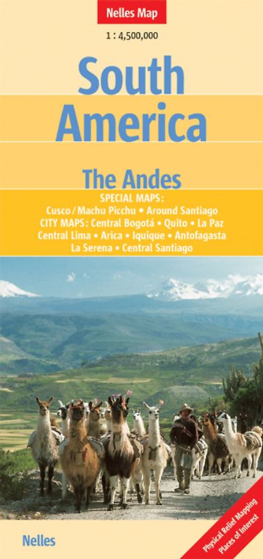 South America: The Andes. 1:4,5 Mill.