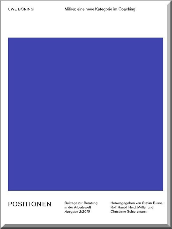 Milieu: eine neue Kategorie im Coaching!