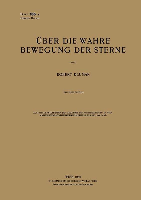 Über die Wahre Bewegung der Sterne
