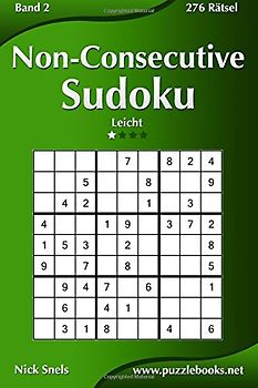Non-Consecutive Sudoku - Leicht - Band 2 - 276 Rätsel