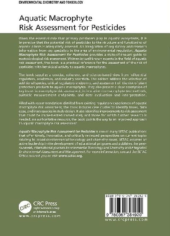 Aquatic Macrophyte Risk Assessment for Pesticides