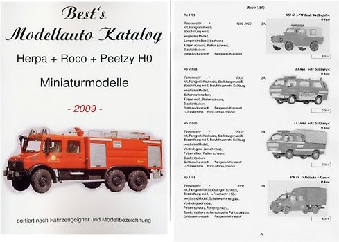 vergriffen: Best`s Modellauto Katalog Roco H0 Miniaturmodelle Ausgabe 2009