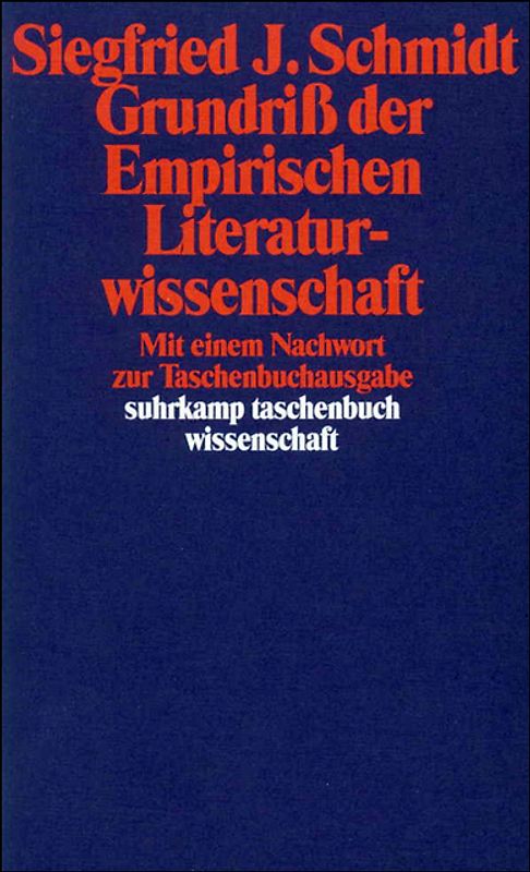 Grundriß der Empirischen Literaturwissenschaft