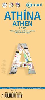 Athens, Athen, Borch Map