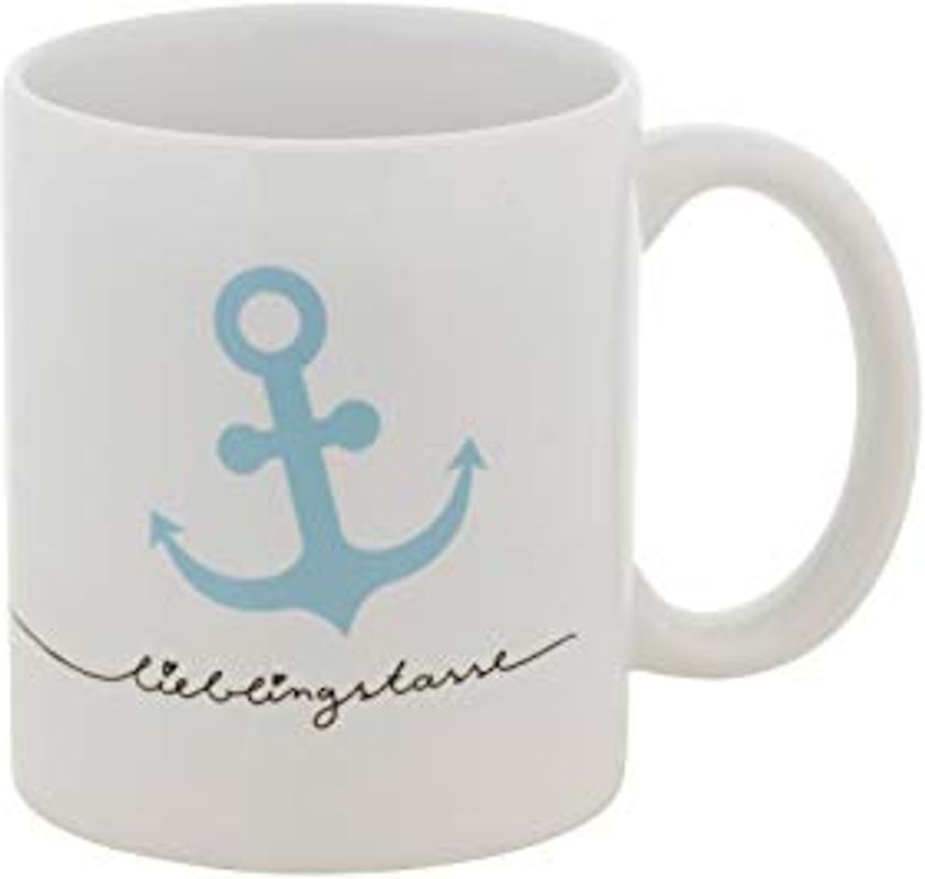 Lieblingstasse "Anker" in blau | Kaffeebecher | Geburtstag | Geschenkidee für Männer | verpackt in passender Geschenkbox mit Geschenk-Aufkleber | Stay Inspired! by Lisa Wirth