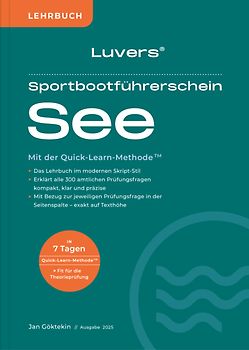 Luvers Sportbootführerschein See – Lehrbuch (2025)