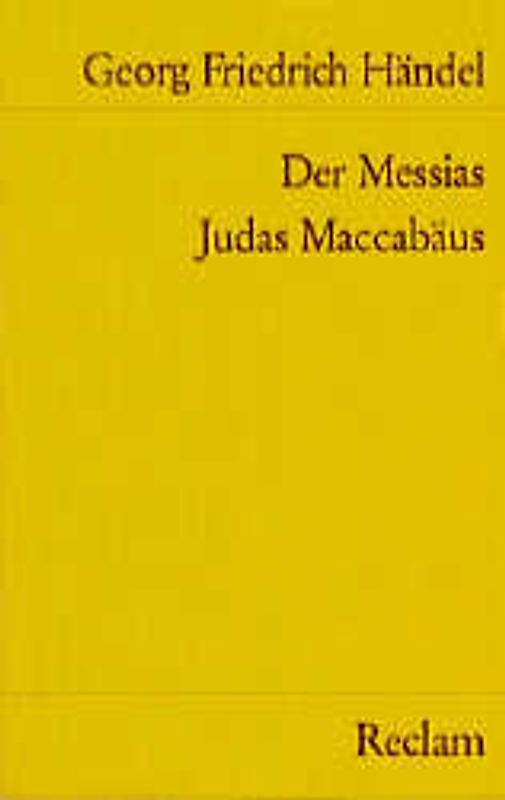 Der Messias. Judas Maccabäus