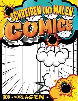 Comic Zeichenbuch A4 Kinder: Comic-Vorlagen | Zeichnung Mädchen Comic-Bücher 9 12
