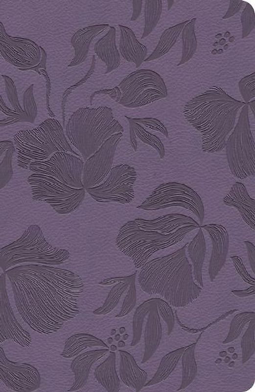 CSB Large Print Personal Size Reference Bible, Optimal Type, Digital Study Edition, Purple Leathertouch