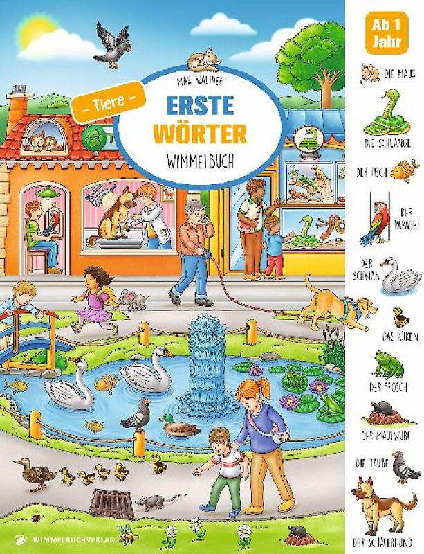 Erste Wörter Wimmelbuch Tiere