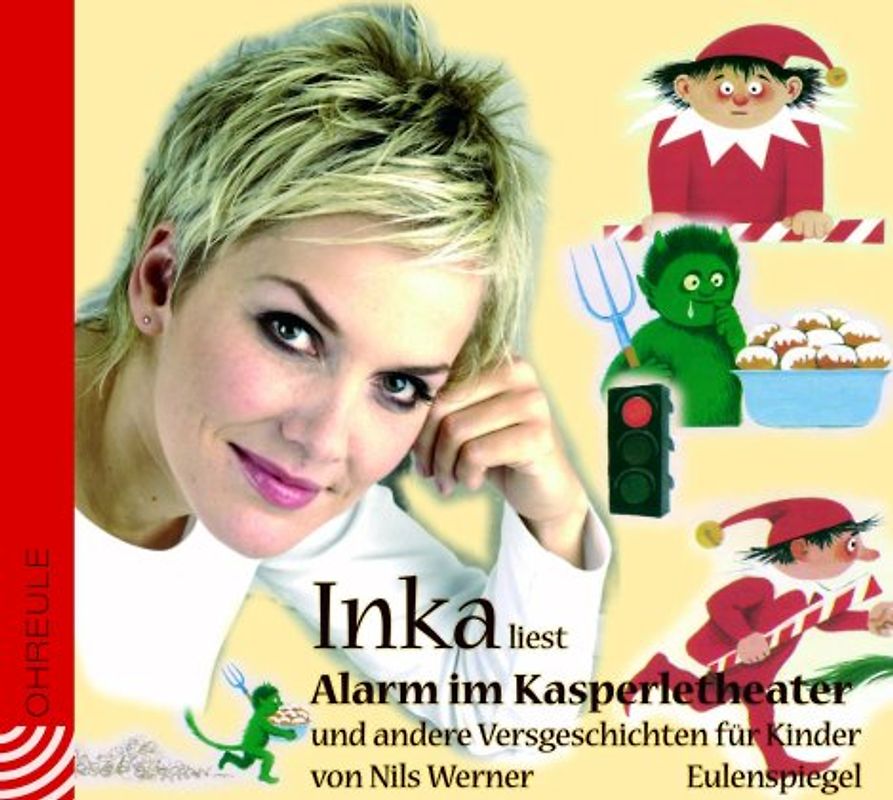 Inka liest Alarm im Kasperletheater