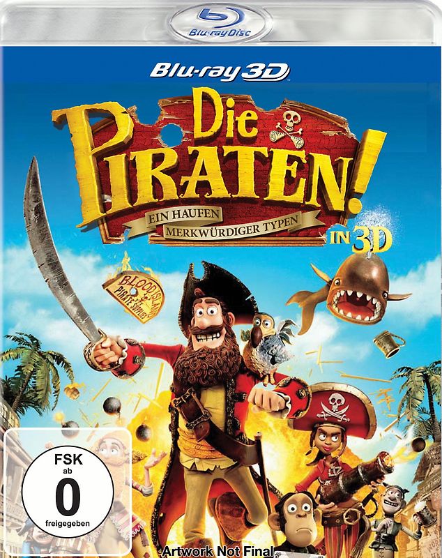 Die Piraten - Ein Haufen merkwürdiger Typen [3D Blu-Ray] 3D Blu-ray Disc