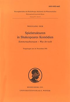 Spielstrukturen in Shakespeares Komödien