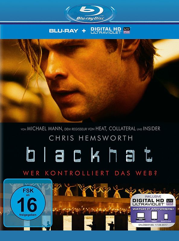 Blackhat Blu-ray Disc