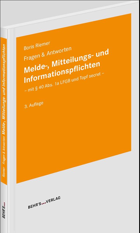 Melde-, Mitteilungs- und Informationspflichten