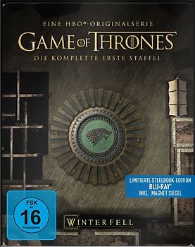 Game of Thrones: Die komplette erste Staffel [5 Discs, ink. Steelbook & Magnet Siegel Haus Stark] Blu-ray Disc