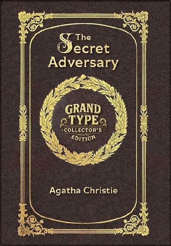 Large Print - The Secret Adversary - Grand Type Collector's Edition - Matte Hardcover with Dust Jacket