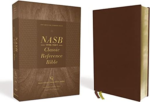 NASB, Classic Reference Bible, Genuine Leather, Buffalo, Brown, Red Letter, 1995 Text, Art Gilded Edges, Comfort Print: New American Standard Bible, ... Buffalo, Red Letter, 1995 Text, Comfort Print
