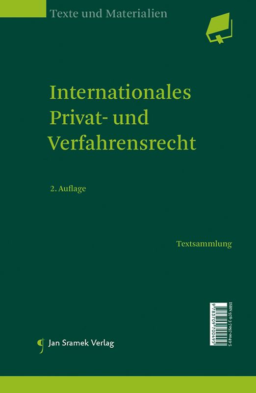 Internationales Privat- und Verfahrensrecht/Conflicts of Laws
