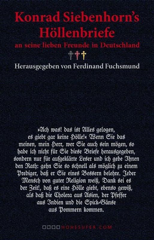 Konrad Siebenhorn’s Höllenriefe an seine lieben Freunde in Deutschland