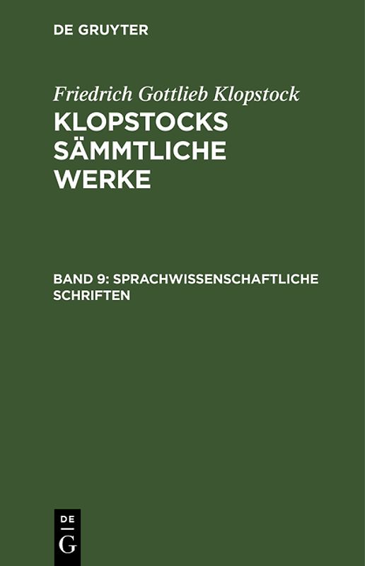 Sprachwissenschaftliche Schriften