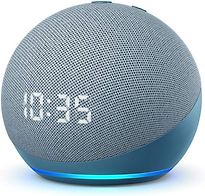 Image of Amazon Echo Dot [4. Generatie, met klok] blauw grijs (Refurbished)