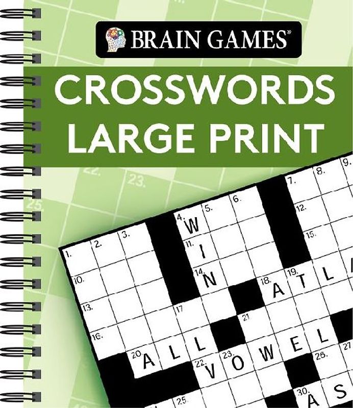 Brain Games - Crosswords Large Print (Green)
