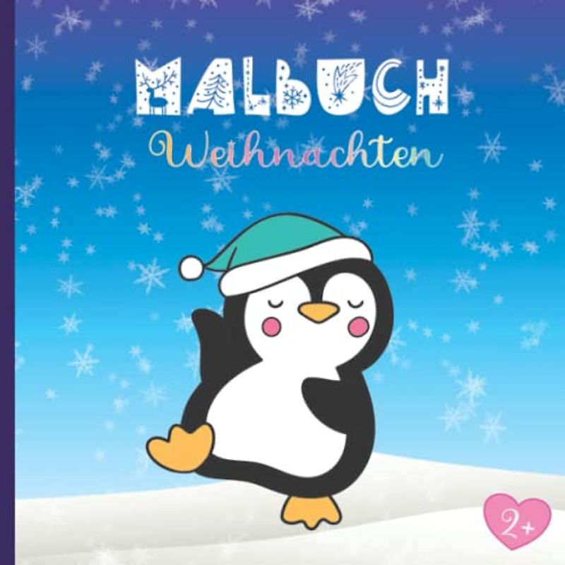 Malbuch ab 2 Jahren | Kritzelmalbuch Winter und Weihnachten mit 40 schönen Weihnachtsmotiven: Malvorlagen Weihnachten zum Kritzeln und Ausmalen ab 2 ... Kinder - Malen, Basteln, Spielen und Lesen)