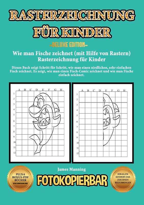 Wie man Fische zeichnet (mit Hilfe von Rastern) - Rasterzeichnung für Kinder