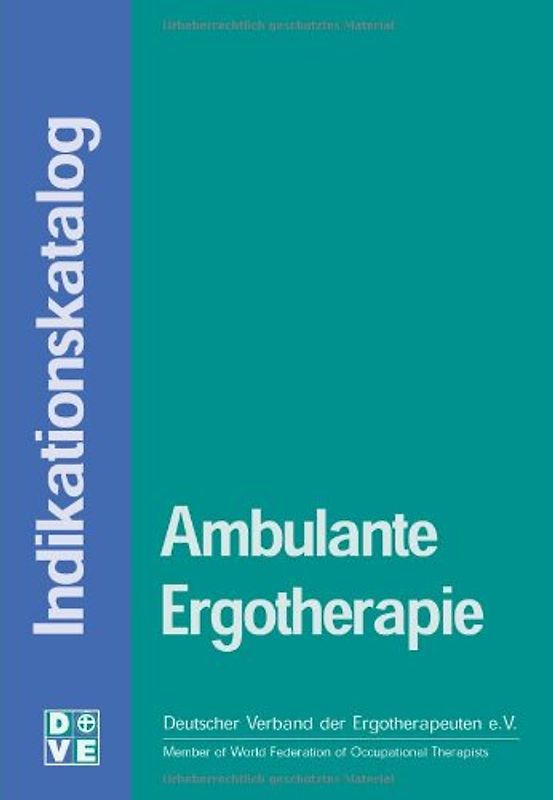 Indikationskatalog Ergotherapie