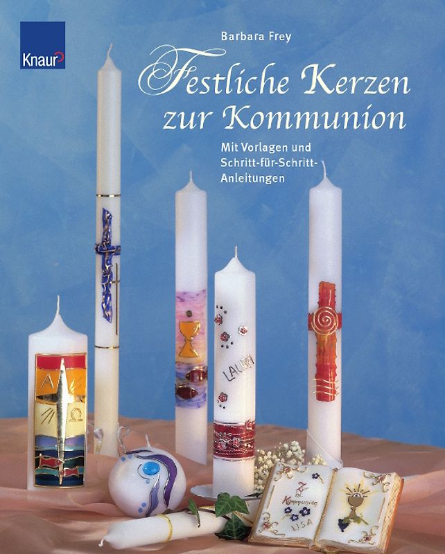 Festliche Kerzen zur Kommunion