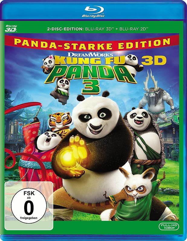 Kung Fu Panda 3 (Blu-ray 3D + Blu-ray) 3D Blu-ray Disc
