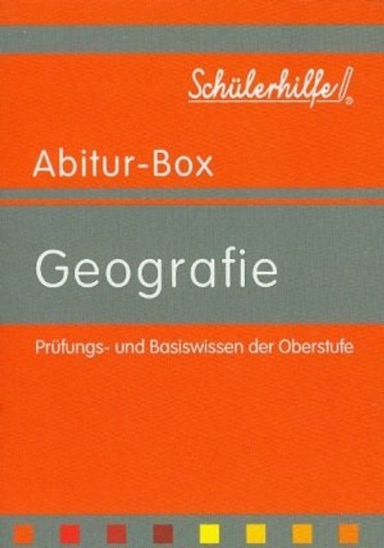 Abitur-Box Geographie Prüfungs- und Basiswissen der Oberstufe - Margareta Hillesheim, Karl Heinz Uhlenbrock, Winfried Waldeck Dr.Karl Pollmann