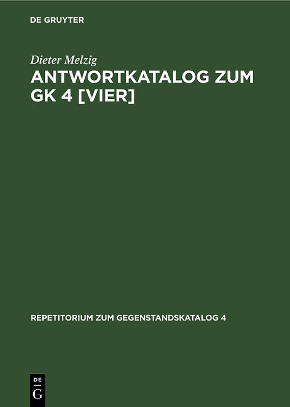 REP.Z.GK 4:ANTWORTKATALOG LEITSYMPTOME