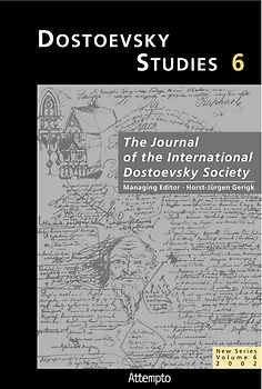 Dostoevsky Studies 6