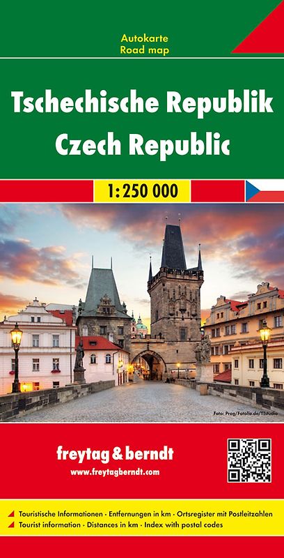 Tschechische Republik, Autokarte 1:250.000
