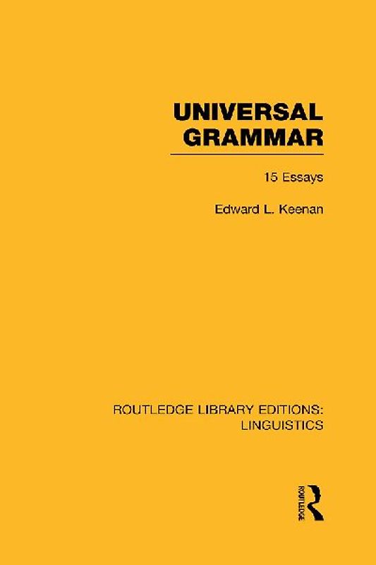 Universal Grammar (RLE Linguistics A