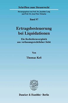 Ertragsbesteuerung bei Liquidationen.