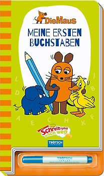 Trötsch Die Maus Schreib und wisch weg Buchstaben