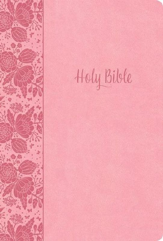 KJV Large Print Thinline Bible, Value Edition, Soft Pink Leathertouch