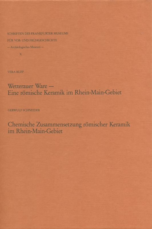 Wetterauer Ware - Chemische ZusammenSetzung