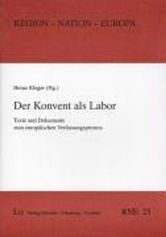 Der Konvent als Labor
