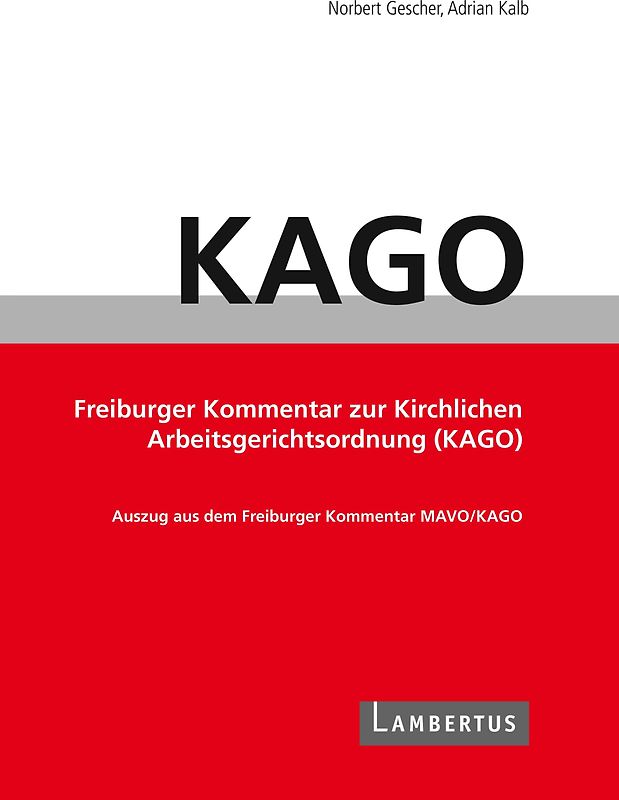 Handbuch KAGO-Kommentar