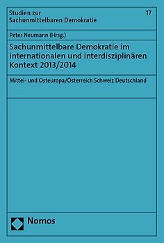 Sachunmittelbare Demokratie im interdisziplinären und internationalen Kontext 2014/2015