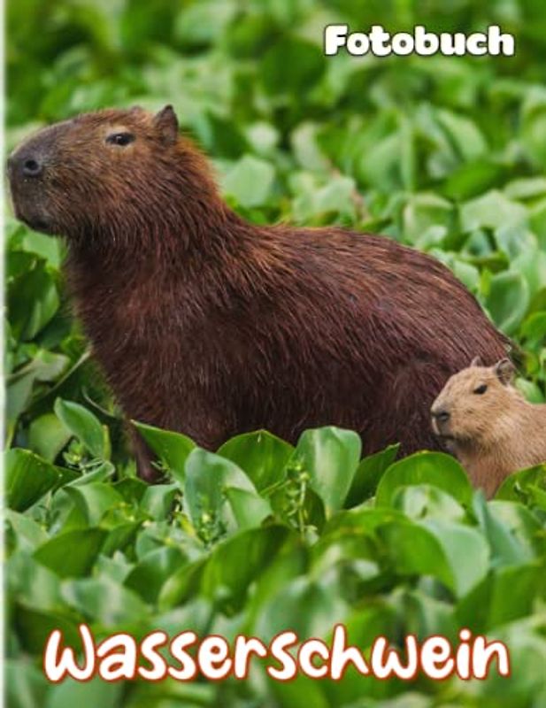 Wasserschwein Fotobuch: Das größte Nagetier-Bilderbuch zum Dekorieren von Zimmer, Zuhause, Büro | Mit 40 Abbildungen Seiten für Erwachsene, ... | Geburtstagsgeschenke | Jeder Anlass
