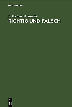 Richtig und falsch