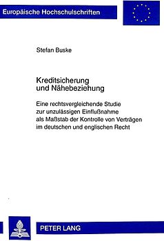 Kreditsicherung und Nähebeziehung