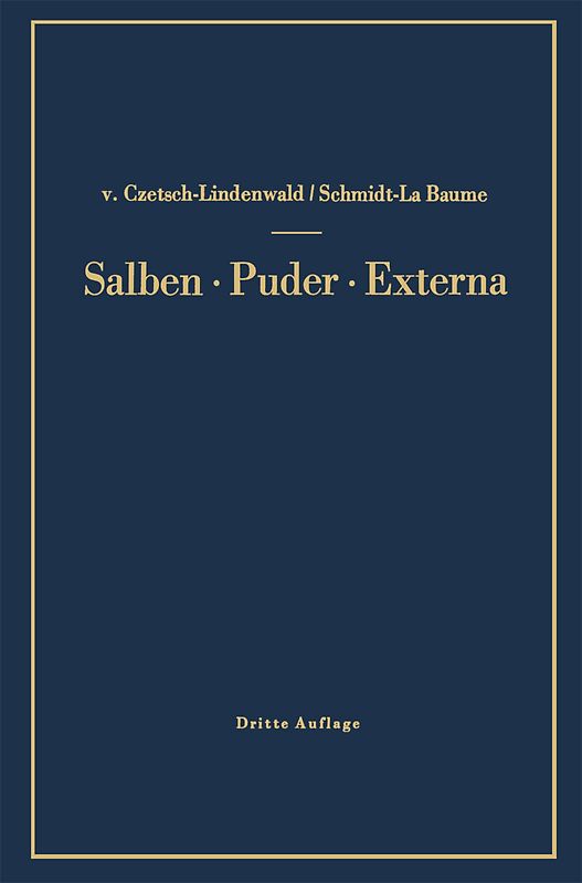 Salben · Puder · Externa